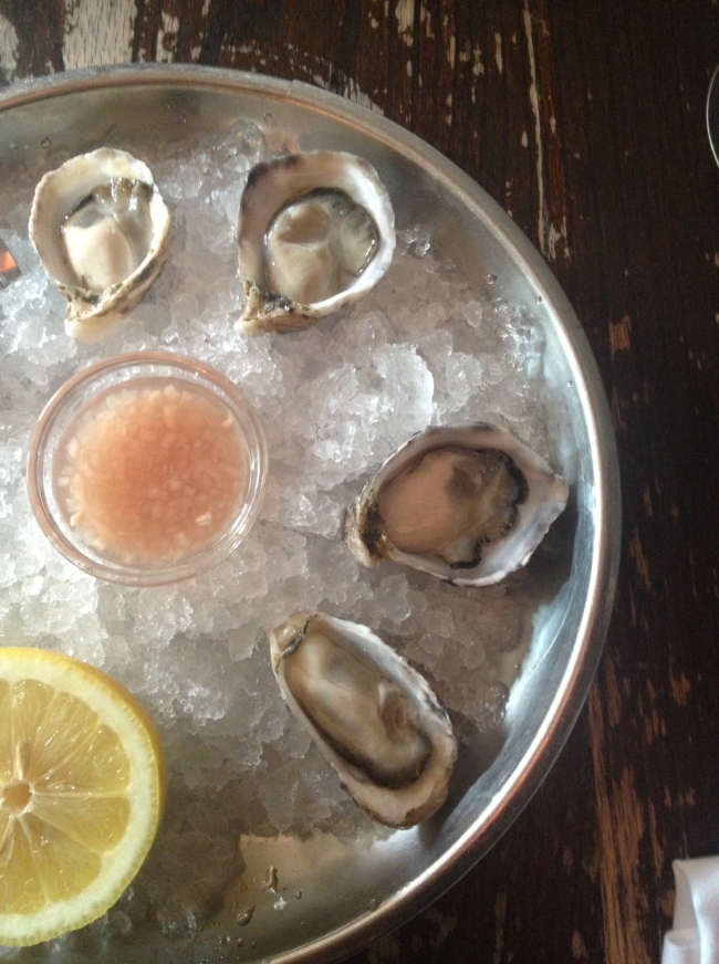 mouthwatering oysters from 'the spotted pig'. 